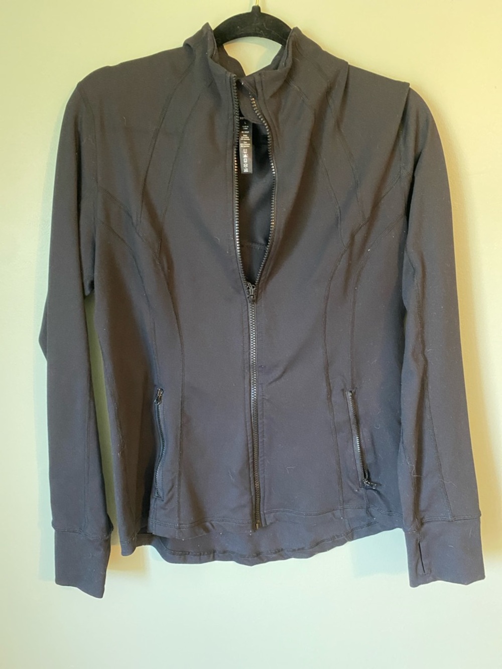 90 Degree By Reflex Black Zip-Up Utility Jacket